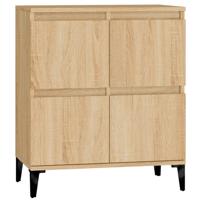 Dressoir 60x35x70 cm bewerkt hout sonoma eikenkleurig - thumbnail