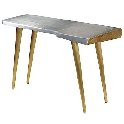 VidaXL Schrijftafel aviator vintage luchtvaartstijl 120x60x76 cm