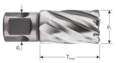 Rotec HSS-XE Kernboor SILVER-LINE, universeel 19, ø14x30 - 5361400