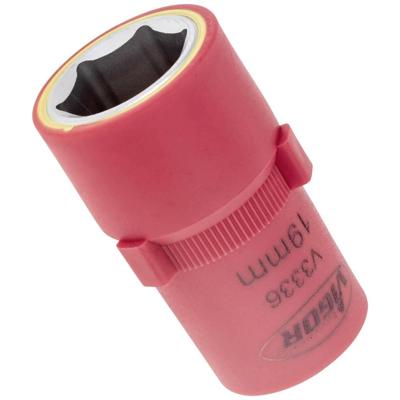 Vigor V3336 V3336 VDE-dopsleutelinzet Geïsoleerd 19 mm 19 mm 1/2 (12,5 mm)