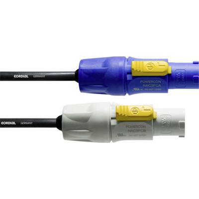 Cordial CFCA 1,5 FCB Stroom Aansluitkabel [1x PowerCon-stekker - 1x PowerCon-stekker] 1.5 m Blauw, Wit