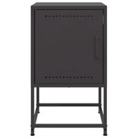 Nachtkastjes 2 st 36x39x60,5 cm staal zwart - thumbnail