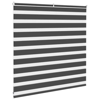 VidaXL Zebra rolgordijn 140x100 cm stofbreedte 135,9 cm zwart VidaXL Zebra rolgordijn 140x100 cm stofbreedte 135,9 cm zwart