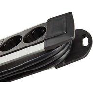 Stekkerdoos Premium-Alu-Line 4-Wegs 1.80 m Aluminium/Zwart - Geaard - thumbnail