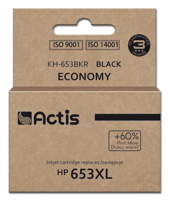 Actis KH-653BKR inkt voor HP printer, vervanging HP 653XL 3YM75AE; Premium; 20ml; 575 pagina's; zwart