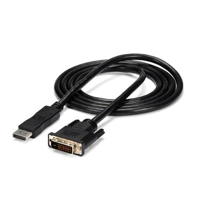 DisplayPort naar DVI-kabel. DVI 1,8m zwart