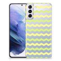 Samsung Galaxy S21 Plus TPU bumper Waves Yellow - thumbnail