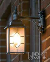 KonstSmide BuitenlampMilano Down zwart zilver gevlamd - 7248-759 - thumbnail