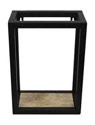 HSM Collection wandbox Levels - naturel/zwart - 25x14x35 cm - Leen Bakker