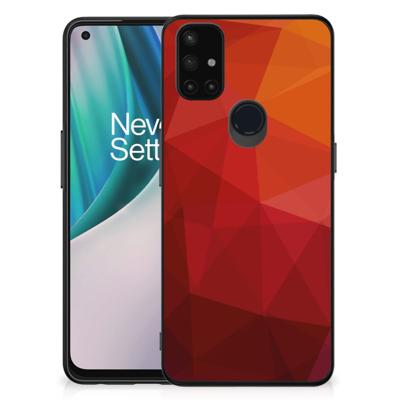 Backcover voor OnePlus Nord N10 5G Polygon Red Backcover voor OnePlus Nord N10 5G Polygon Red