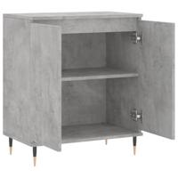 Dressoir 60x35x70 cm bewerkt hout betongrijs - thumbnail