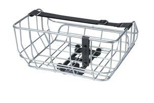 Basil portland - fietsmand mik - achterop - chroom