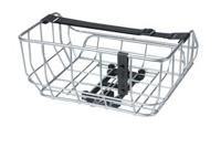 Basil portland - fietsmand mik - achterop - chroom - thumbnail