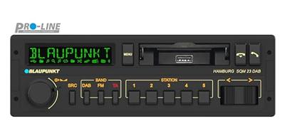 Blaupunkt Hamburg SQM 23 DAB Autoradio enkel DIN DAB+ tuner, Retrodesign, Aansluiting voor stuurbediening, Bluetooth handsfree Blaupunkt Hamburg SQM 23 DAB Autoradio enkel DIN DAB+ tuner, Retrodesign, Aansluiting voor stuurbediening, Bluetooth handsfree