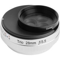 Lensbaby Trio 28mm f/3.5 Lens voor Sony E Mount - Zilver - thumbnail