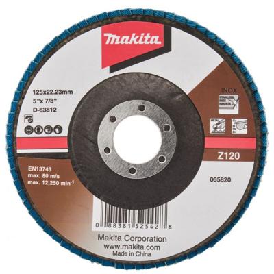 Makita Accessoires Lamellenschuurschijf 125mm Z120 - D-63812-10 D-63812-10 Makita Accessoires Lamellenschuurschijf 125mm Z120 - D-63812-10 D-63812-10