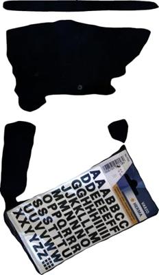 Etiket herma 4158 10mm letters a-z zwart