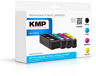 KMP Inktcartridge vervangt HP HP 973X Compatibel Combipack Zwart, Cyaan, Magenta, Geel H165VX 1752,4005
