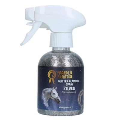 Paardenpraat Glitter Glamour Spray Zilver
