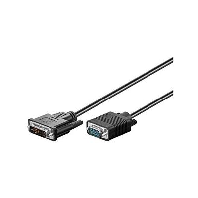 Microconnect 50990 video kabel adapter 2 m DVI-I VGA (D-Sub) Zwart
