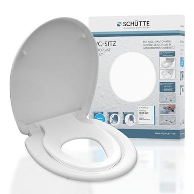 Schütte WC zitting duroplast FAMILY WHITE met soft-close-mechanisme en snelsluiting