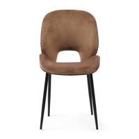 Rivièra Maison Eetkamerstoel 'Mr. Beekman' Velvet III, kleur Golden Mink - thumbnail