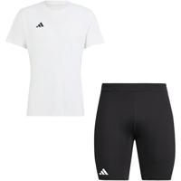 adidas Adizero T-Shirt Korte Legging Set Heren - thumbnail