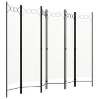 Kamerscherm met 6 panelen 240x180 cm wit - thumbnail
