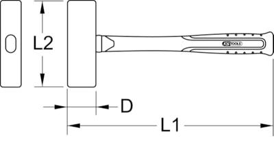 KS Tools 963.2050 9632050 Moker 1170 g 400 mm DIN 6475 1 stuk(s)