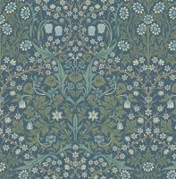 Dutch Wallcoverings British Heritage Bloem Blw/- Groen - thumbnail