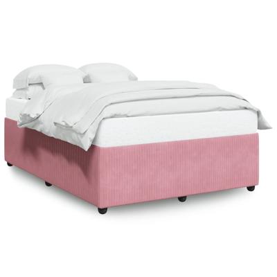 Bedframe fluweel roze 180x200 cm - thumbnail
