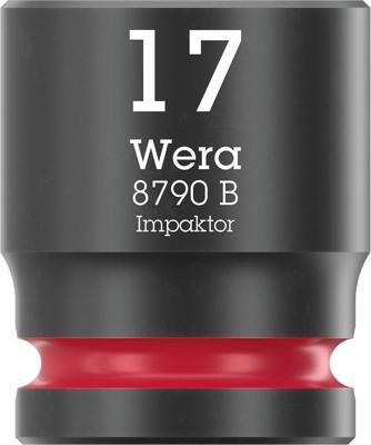 Wera 8790 B Impaktor 05005508001 Dop (zeskant) Dopsleutelinzetstuk 17 mm 1 stuks 3/8 Wera 8790 B Impaktor 05005508001 Dop (zeskant) Dopsleutelinzetstuk 17 mm 1 stuks 3/8