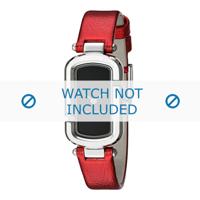 Horlogeband Marc by Marc Jacobs MJ1499 Leder Rood 12mm - thumbnail