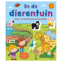 Deltas Kleur- en stickerboek met woordjes - in de dierentuin - thumbnail