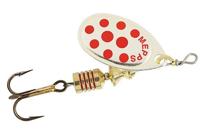 Mepps aglia - 3.5 cm - zilver rode stip - thumbnail