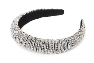 Glitter haarband zilver