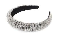 Glitter haarband zilver - thumbnail