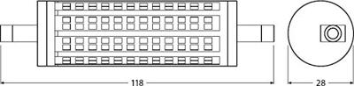 OSRAM HOMELIGHTING 4058075432697 LED-lamp Energielabel E (A - G) R7s Ballon 19 W = 150 W Warmwit (Ø x l) 28 mm x 118 mm 1 stuk(s) OSRAM HOMELIGHTING 4058075432697 LED-lamp Energielabel E (A - G) R7s Ballon 19 W = 150 W Warmwit (Ø x l) 28 mm x 118 mm 1 stuk(s)
