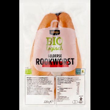 Jumbo Biologisch Gelderse Rookworst 225 g Jumbo Biologisch Gelderse Rookworst 225 g