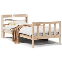 Bedframe zonder matras massief grenenhout 140x200 cm - thumbnail