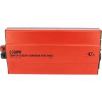 Omvormer-lader - EZA - Zuivere sinusgolf 2000 W - Zuivere sinusgolf - 40 A lader - Automatische MPS - Afstandsbediening met LED-verlichting - thumbnail