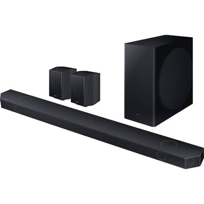 Samsung HW-Q935GD 9.1.4-kanaals Q-soundbar voor tv's, 2.0.2-kanaals achterluidspreker, bluetooth-luidspreker met draadloze Dolby Atmos/DTS:X, Q-Symphony [2024]