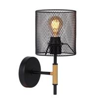 Lucide BASKETT - Wandlamp - 1xE27 - Zwart - thumbnail