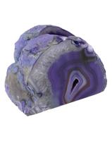 Waxinelichthouder Edelsteen Agaat Paars (ca 8-9 cm hoog) - thumbnail
