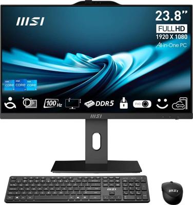 MSI Pro AP242P 14M-682EU Intel® Core™ i5 i5-14400 60,5 cm (23.8") 1920 x 1080 Pixels Alles-in-één-pc 16 GB DDR5-SDRAM 512 GB SSD Windows 11 Pro Wi-Fi 6E (802.11ax) Zwart