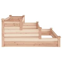VidaXL Plantenbak verhoogd met voering 120x120x56 cm massief vurenhout - thumbnail