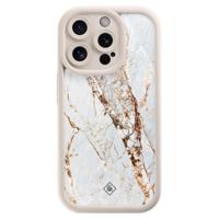 iPhone 13 Pro beige case - Marmer goud - thumbnail
