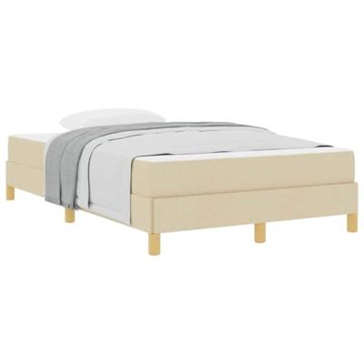 Boxspring bed Crème en bruin 120 x 200 cm