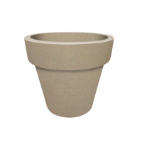 Kauri grote ronde 450L zandkleurige plantenbak bloempot Prestige - Prestige - thumbnail