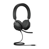 Jabra Evolve2 40 SE On Ear headset Kabel Stereo Zwart Headset, Volumeregeling, Microfoon uitschakelbaar (mute) Computer - thumbnail